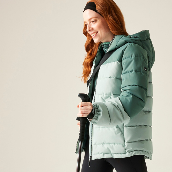 Regatta Womens Aldthorn Quilted Jacket - Green Haze/Spruce Green