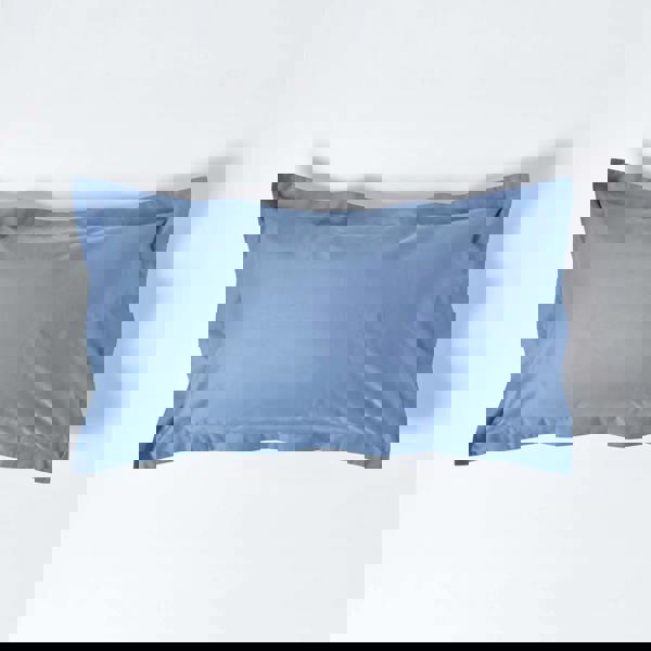 HOMESCAPES Premium 1000 TC Egyptian Cotton Sateen Weave Oxford Pillowcase, King Size