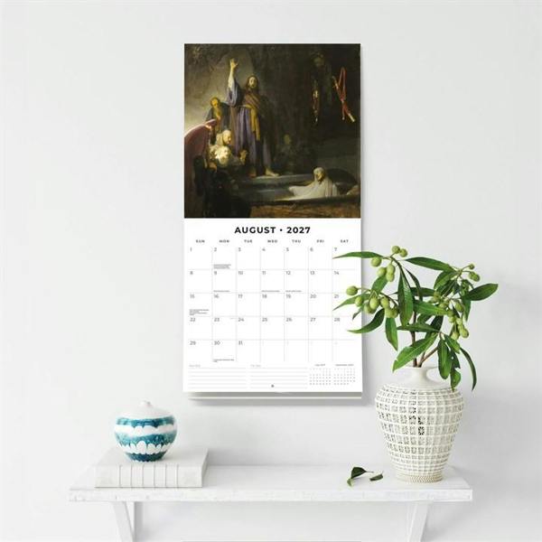Rembrandt Calendar 2027, Wall Calendars, Month To View, Art, Gift