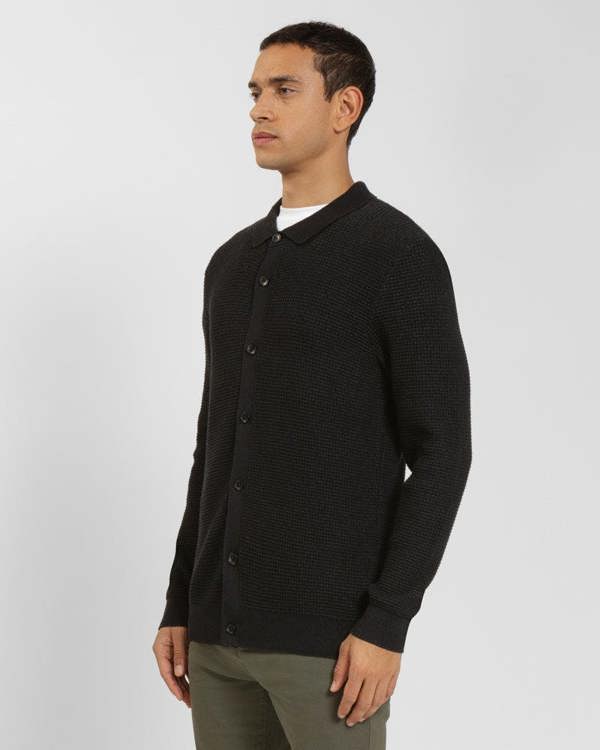 Steel & Jelly Textured Knitted Overshirt