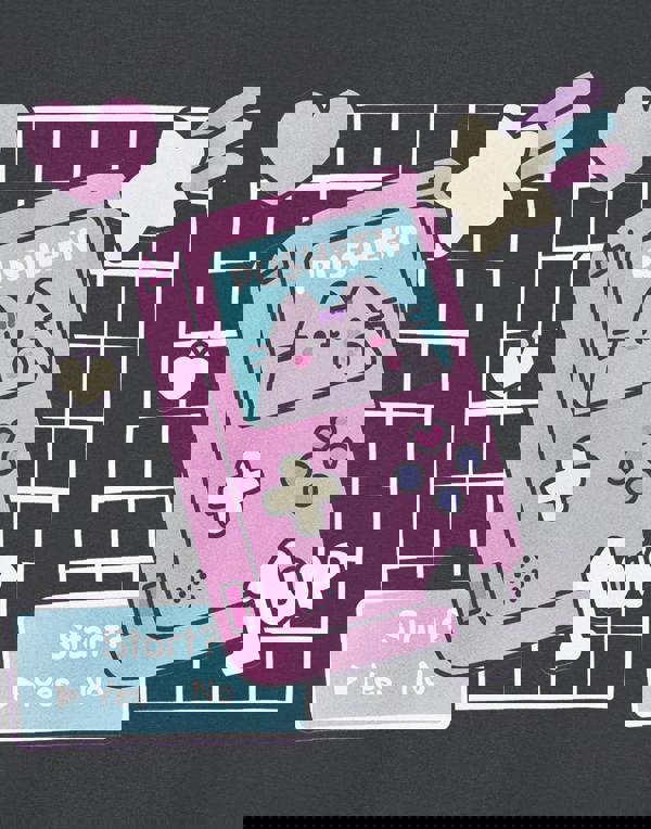 Pusheen Womens Grey Gameboy Short Sleeved T-Shirt Dress