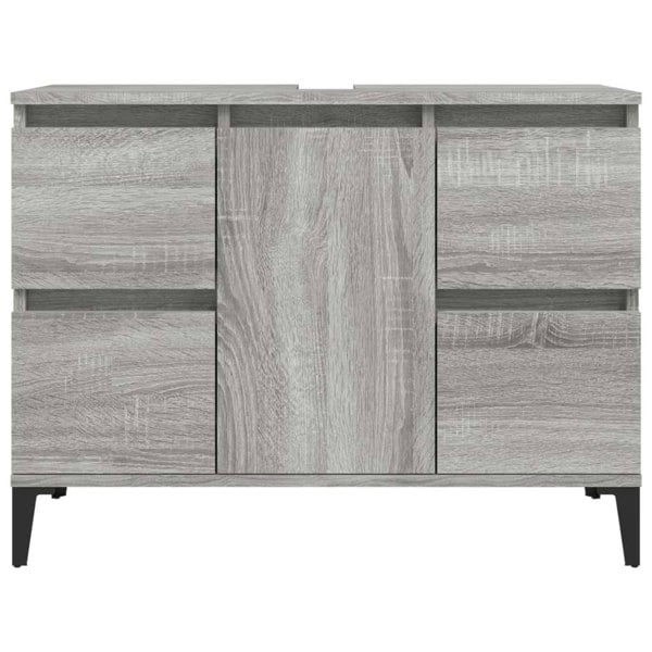 Berkfield Sink Cabinet Grey Sonoma 80x33x60 cm Engineered Wood