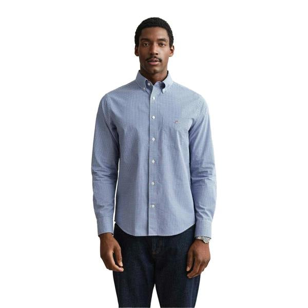 Gant Mens Fitted Shirt - Blue - 