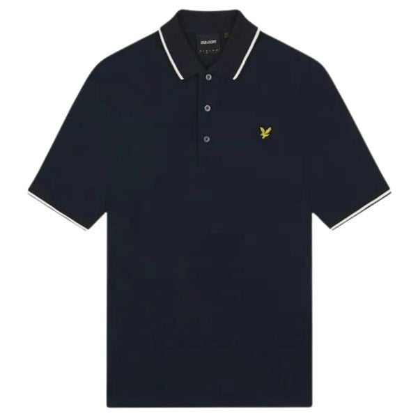 Lyle & Scott Tipped Collar Polo Shirt - Navy Blue