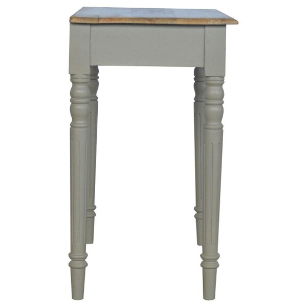 Wyld Haus Monteriggioni Grey Hand Painted Writing Desk with Drawer