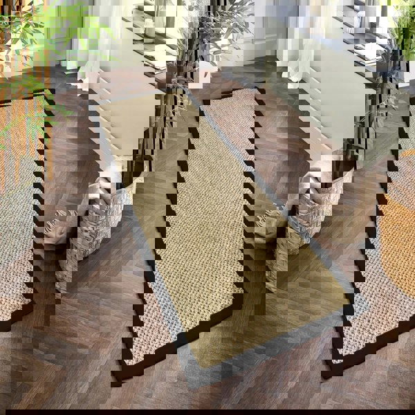 Origins Sisal Light Beige with Black Border