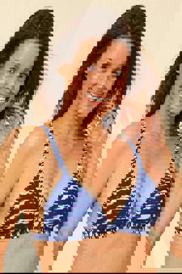 Tie Dye Triangle Bikini Top