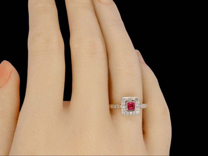 Vintage Tom A vintage Ruby and Diamond Ring