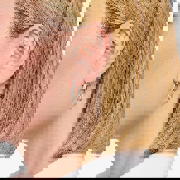 THOMAS SABO Sterling Silver 24.5mm Zirconia Hoop Earrings CR732-051-14