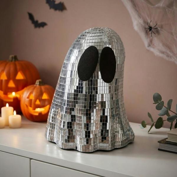 Garden Greatness Halloween Reflective Disco Ghost Ornament