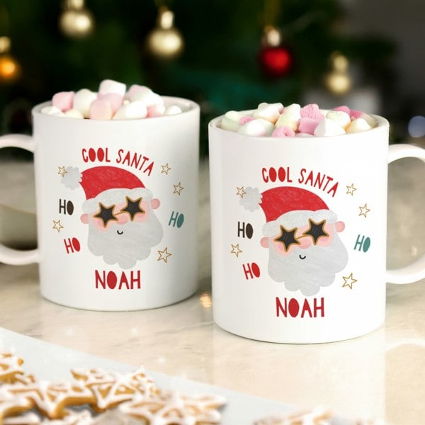 Personalised Memento Company Personalised Cool Santa Plastic Mug