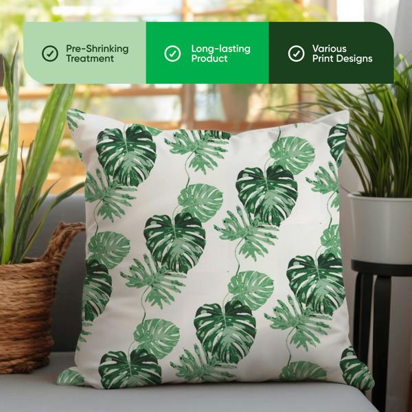 Gardenwize Pair of Outdoor Scatter Cushions – Bali Leaf Design