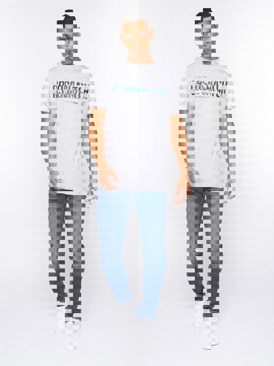 Crosshatch Gooch T-Shirt Light Grey Marl