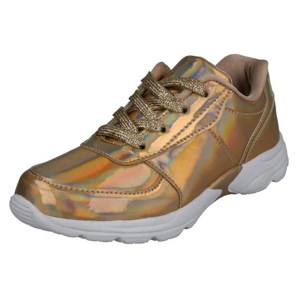 Spot On Girls Spot On Casual Hologram Trainers