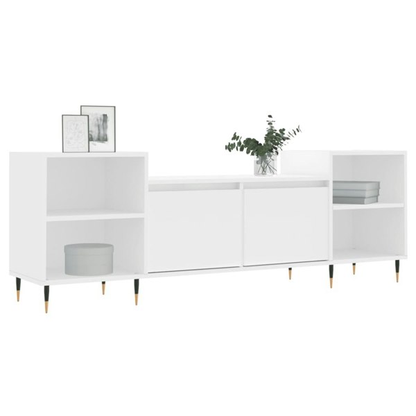 Berkfield TV Cabinet White 160x35x55 cm Engineered Wood