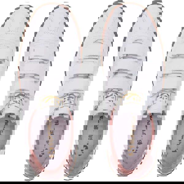 Superga Womens/Ladies 2870 Sport Club S Contrast Detail Leather Trainers - White/Pink Smoke - 