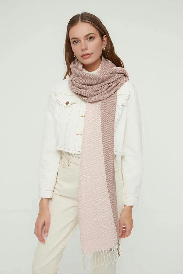 WOVCOR Color Block Soft Texture Scarf