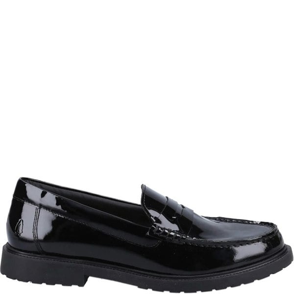 Hush Puppies Womens/Ladies Verity Leather Loafers - Black Patent