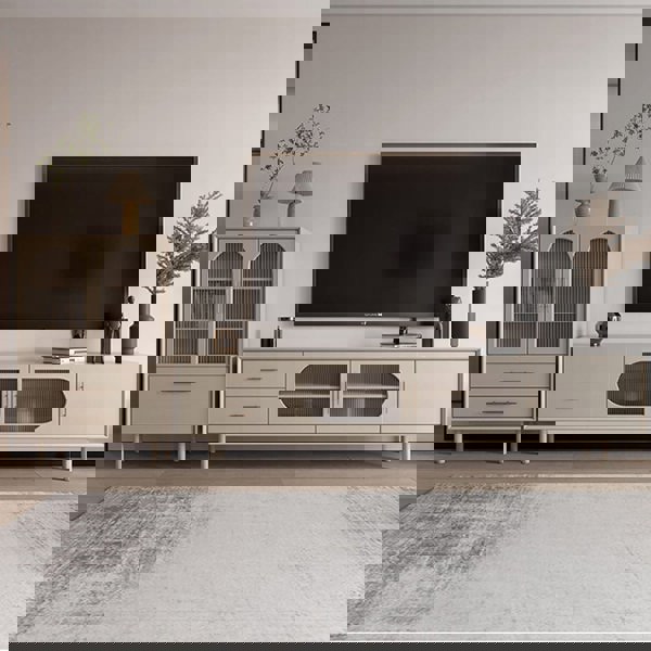 Isabella TV Stand, Glass Door-Ritconcept-Rit Concept