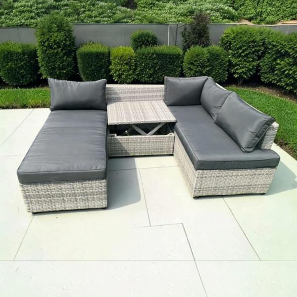 The Garden Marketplace Multi Layout Norfolk Rattan Weave 6 Seater Garden Lounge Set