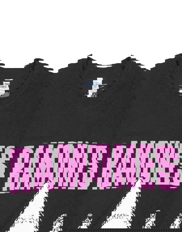 Ramones Mens Black Logo Short Sleeved T-Shirt