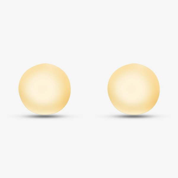 T. H. Baker 9ct Yellow Gold Polished 6mm Ball Stud Earrings 1.55.0603
