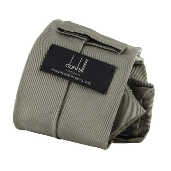 Dunhill luxurious silk and cotton blend grosgrain tie