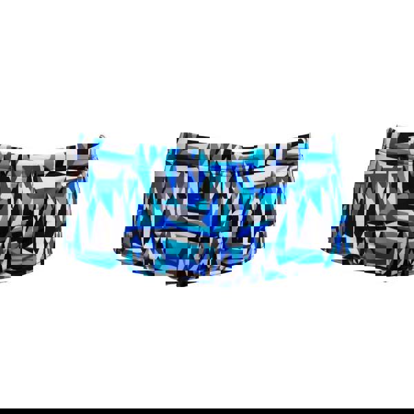 Funky Trunks Boys Polar Caps Sidewinder blue swim trunks with wide elastic leg