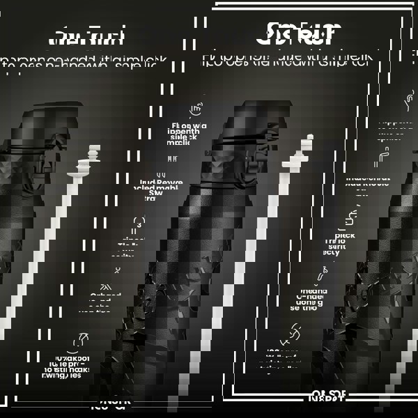 ION8 Lions X ION8 Insulated Steel Water Bottle, British & Irish Lions, Lions, 750ml (24oz)