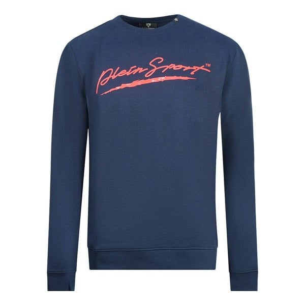 Philipp Plein Sport Signature Logo Jumper - Navy Blue