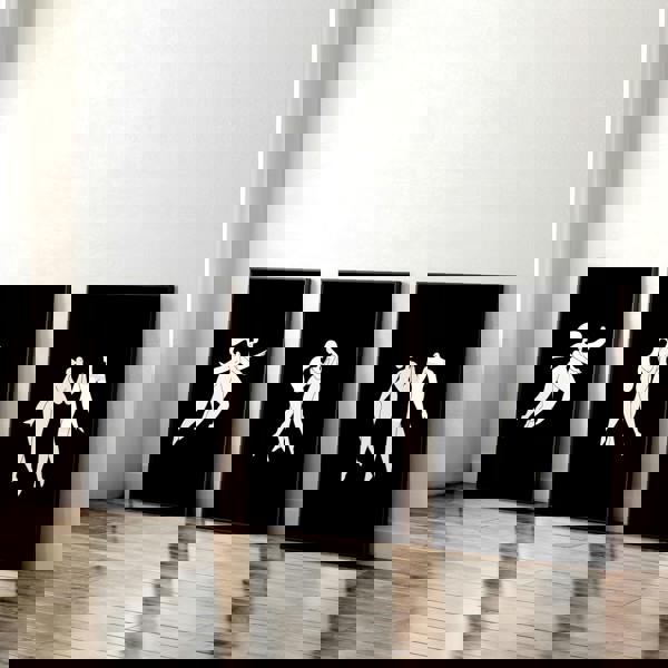 Large Paintings For Living Room | Set of 3 Boho Women Wall art Prints