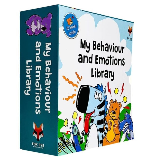 My Behaviour & Emotions Library 20 Books: Anxiety, Confidence, Bullying, Sympathy, Lying, Jealousy, Anger, Patience, Sharing, Bad Manners, Kindness