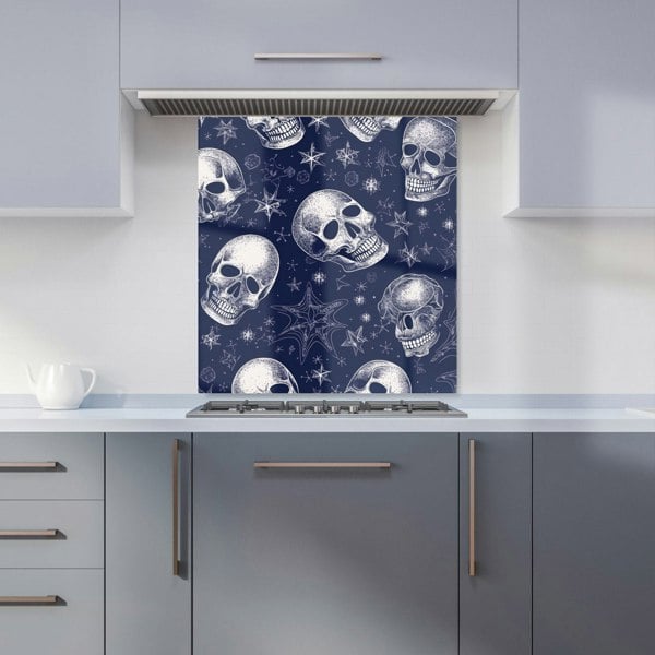 Warren Reed - Designer Evening Skulls And Stars Kitchen Splashback