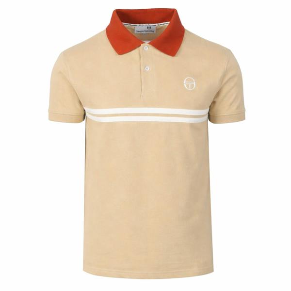 Sergio Tacchini Supermac Polo Shirt Mojave Desert/Rooibos Tea/Gardenia