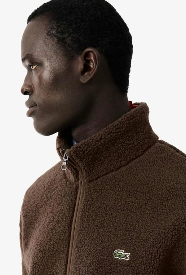 Lacoste High Neck Sherpa Jacket