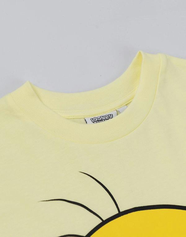 Vanilla Underground Looney Tunes Girls Yellow Tweety Short Sleeved T-Shirt