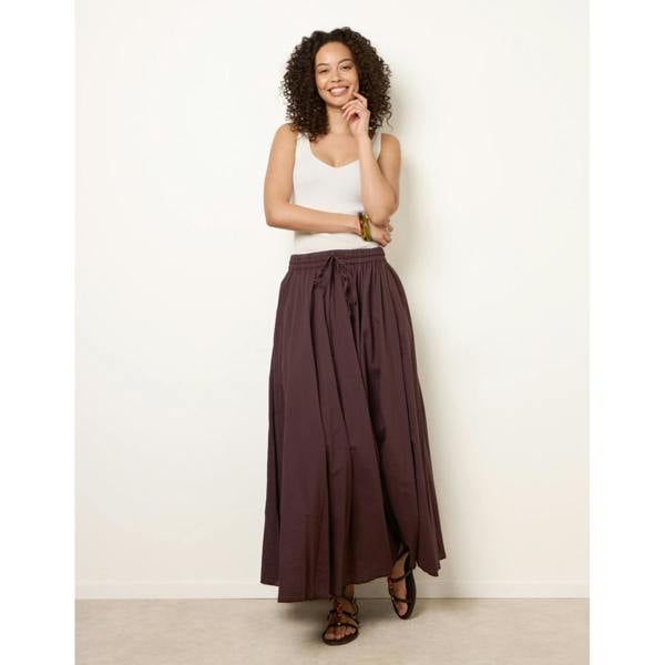 Blue Vanilla Gathered Panel Maxi Skirt