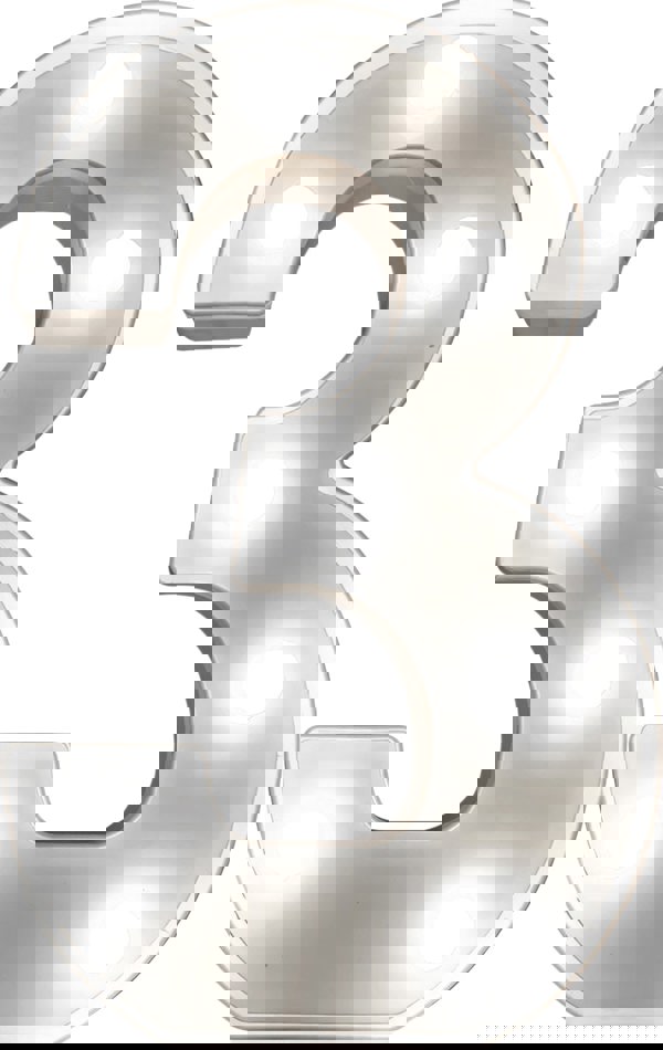 St Helens Battery Operated 3D LED Number 3 Light