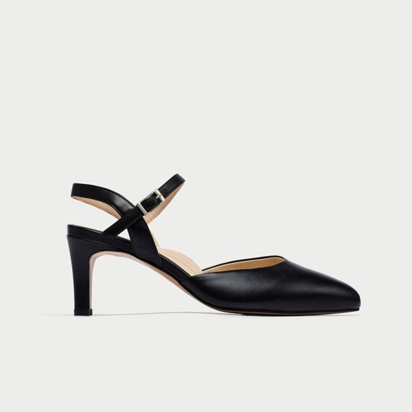 Calla Shoes Patricia - Black Leather Heels