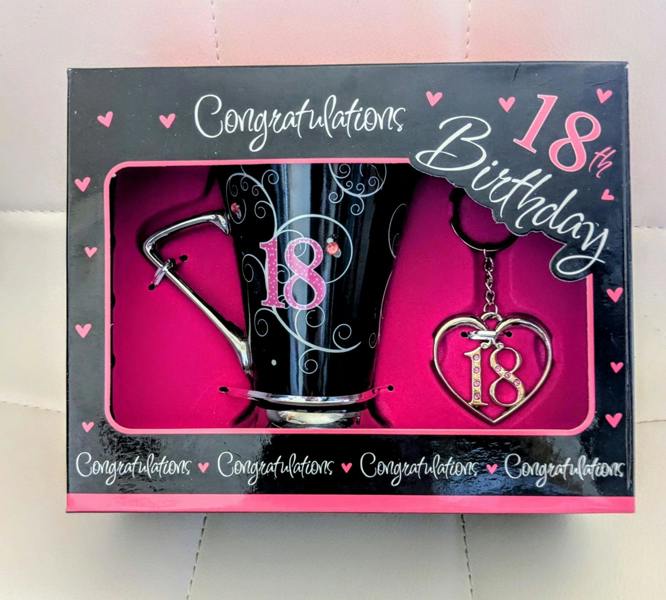 Congratulations 18th glass or mug