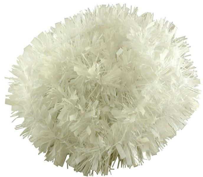 1.8m White Christmas Tinsel Garland and 4 Pack PVC Decorative Display for Seasonal Styling image 6