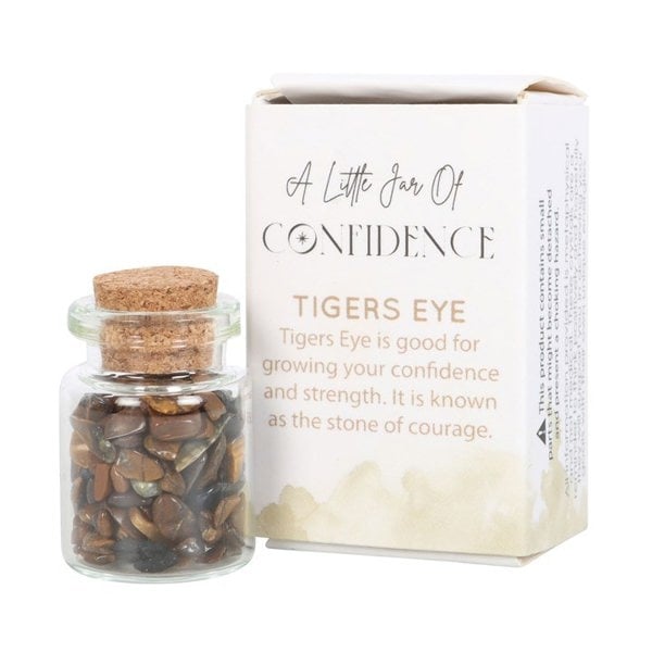 Serano Jar of Confidence Tiger's Eye Crystal in a Matchbox