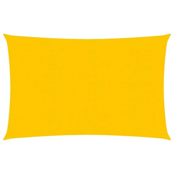 Berkfield Sunshade Sail 160 g/må_ Yellow 3x4 m HDPE