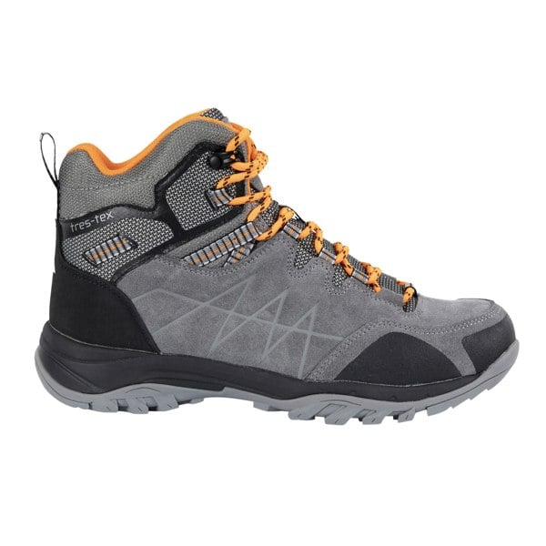 Trespass Mens Caelan Suede Walking Boots - Grey