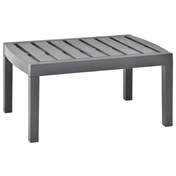 Berkfield Garden Table Mocha 78x55x38 cm Plastic