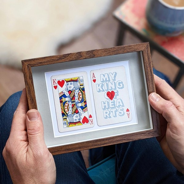 Hands & Hearts My king of hearts playing card print