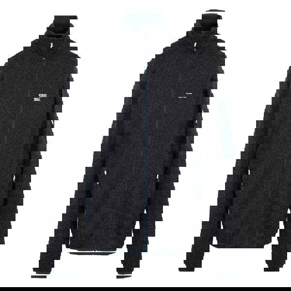 Regatta Mens Newhill Marl Full Zip Fleece Jacket - Navy