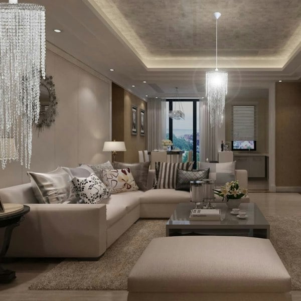 Berkfield Crystal Pendant Chandelier 26 x 70 cm