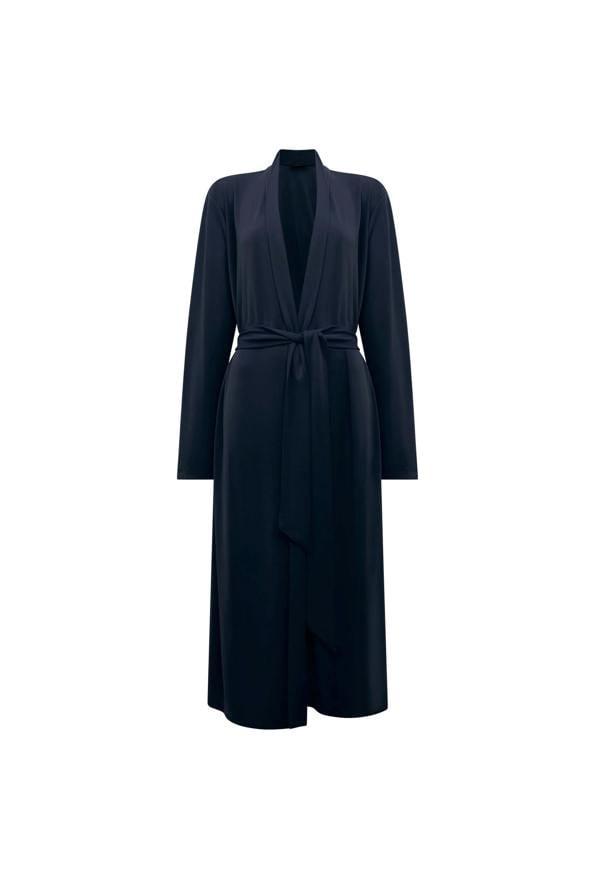 James Lakeland Navy Jersey Longline Cardigan