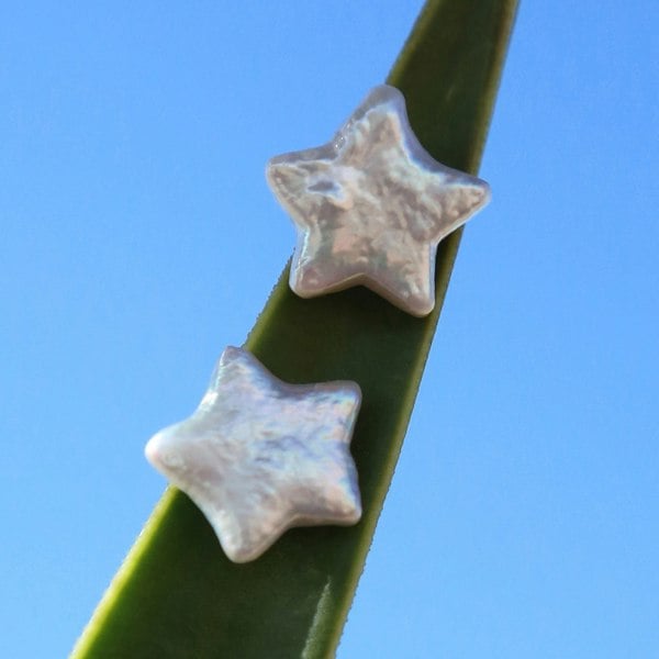 Star-shaped studs in luxury gold vermeil by LENAE London.